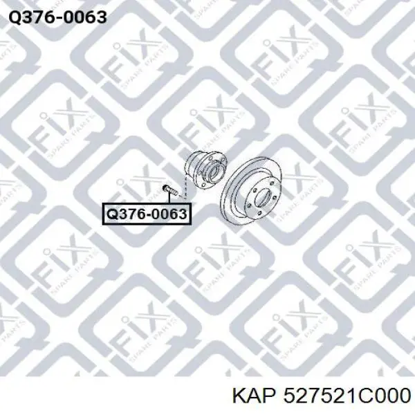 Купить KM0702388 KAP Шпилька колесная задняя