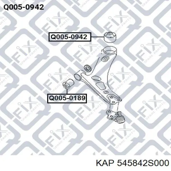 545842S000 KAP Сайлентблок нижнего переднего рычага