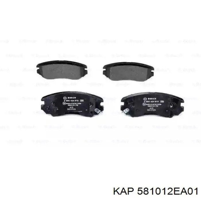 581012EA01 KAP Колодки передние