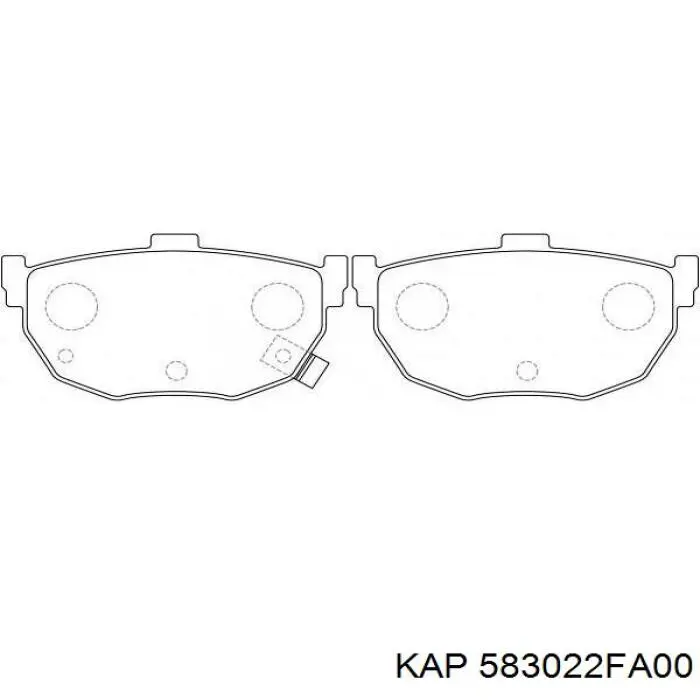 Колодки дисковые  KAP 583022FA00 цена, от 11.68 USD