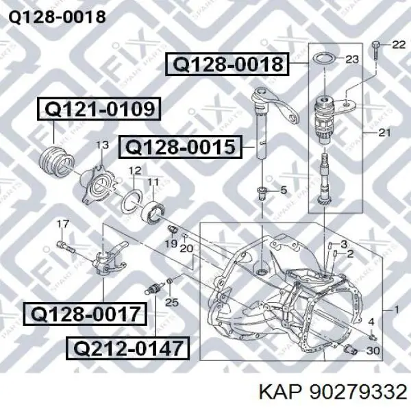 Комплект подшипника ступицы колеса KAP 90279332 цена, от 10.43 USD