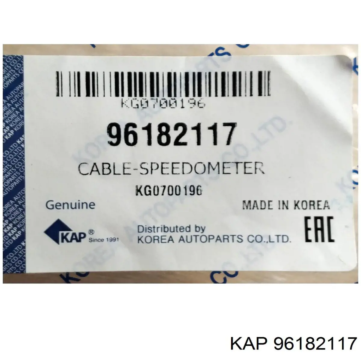 Трос привода спидометра KAP 96182117