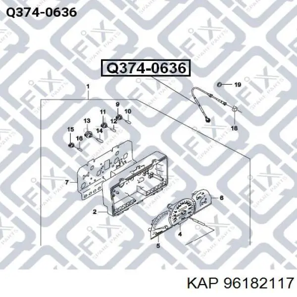 Cable Para Velocimetro 96182117 KAP