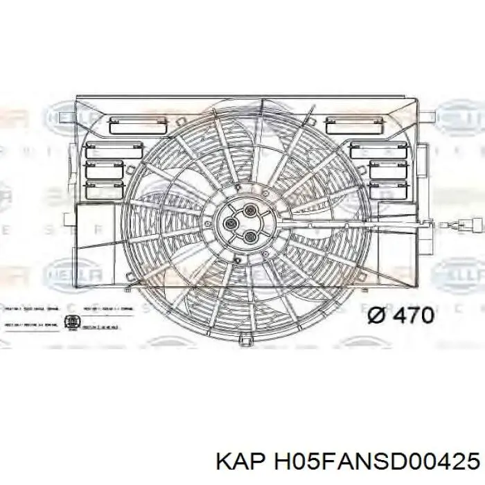 Диффузор радиатора охлаждения Hyundai/Kia 2535022000 цена, от 28.79 USD