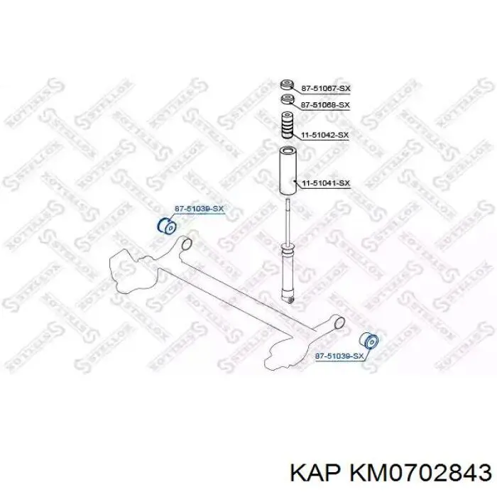 Сайлентблок задней балки 551601C200 Parts-Mall