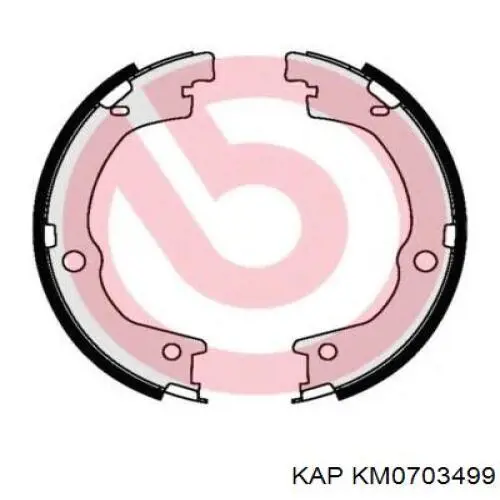 KM0703499 KAP Тормозные колодки ручника