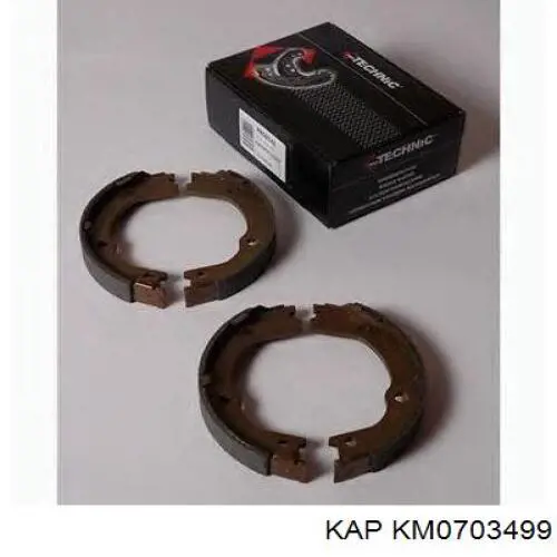 Купить KM0703499 KAP Колодки ручника/стояночного тормоза