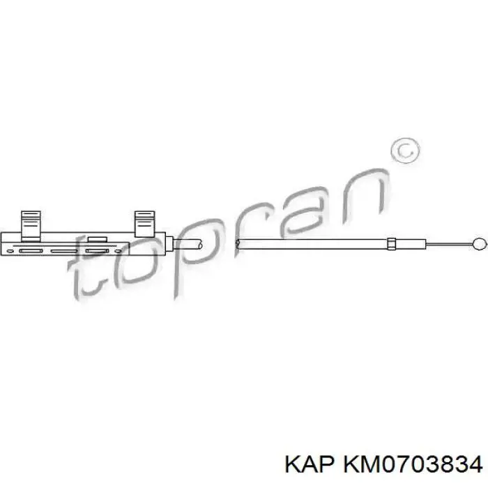 Трос открывания капота KAP KM0703834 цена, от 5.18 USD