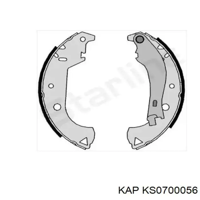 Купить KS0700056 KAP Колодки тормозные задние, дисковые