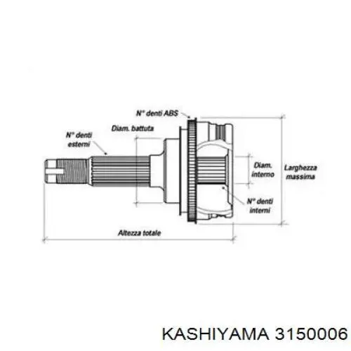 Граната колесная Honda 44011SM4981 цена, от 31.67 USD
