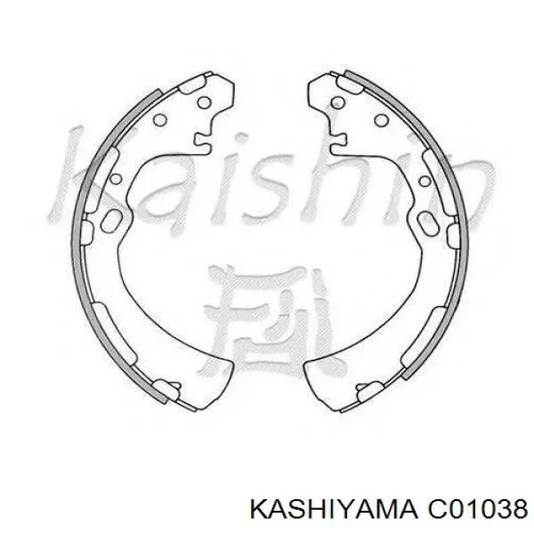 Колодки гальмові задні, барабанні C01038 Kashiyama
