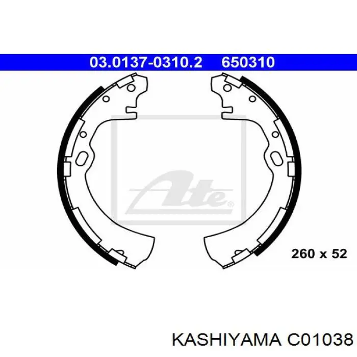 Тормоза рабочие задние ножные и тормозные барабаны Kashiyama C01038 цена, от 29.82 USD