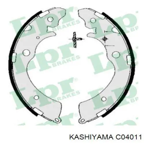 C04011 Kashiyama Барабанные тормозные колодки