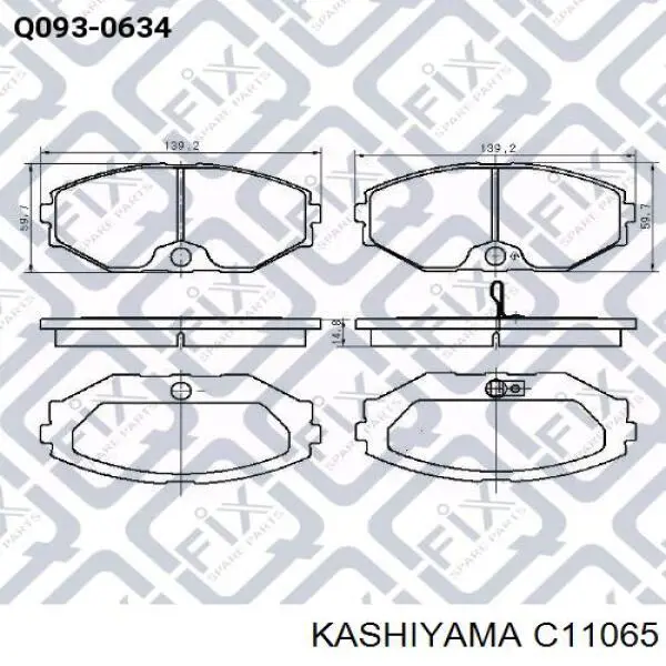 Купить C11065 Kashiyama Колодки тормозные