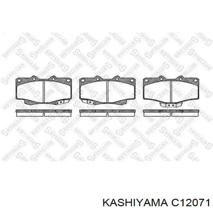 C12071 Kashiyama передние тормозные колодки