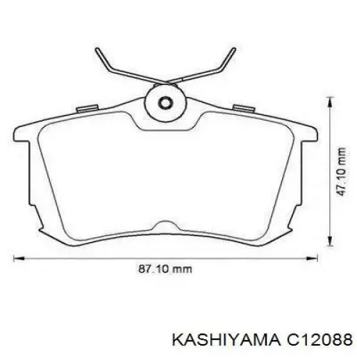 Колодки передні C12088 Kashiyama