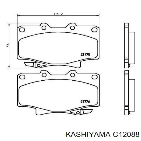 C12088 Kashiyama Колодки передние