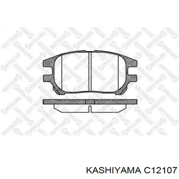 C12107 Kashiyama колодки тормозные передние дисковые