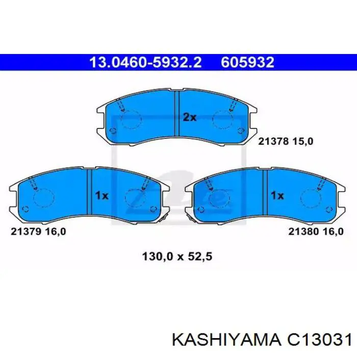 Колодки Kashiyama C13031 цена, от 16.63 USD