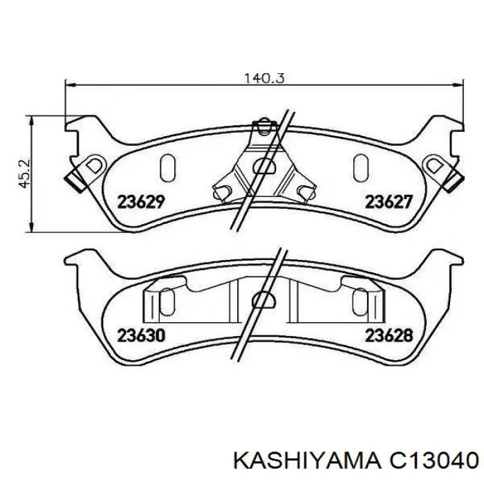 C13040 Kashiyama Колодки передние