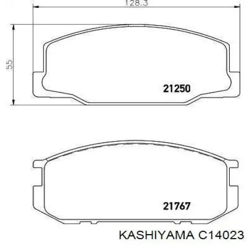 Купить C14023 Kashiyama Колодки тормозные