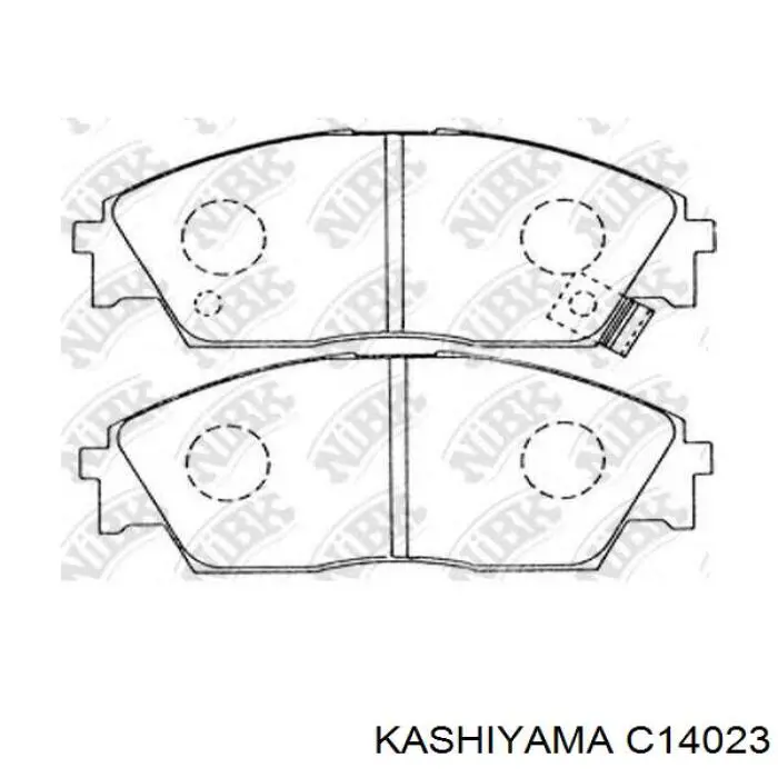 C14023 Kashiyama Колодки передние