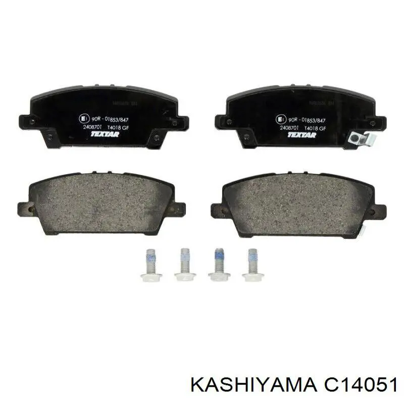 C14051 Kashiyama колодки тормозные передние дисковые