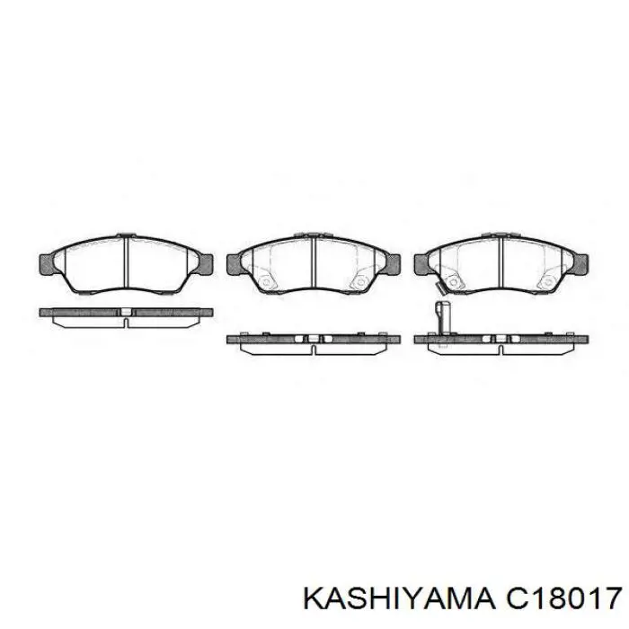 c18017 Kashiyama колодки тормозные передние дисковые