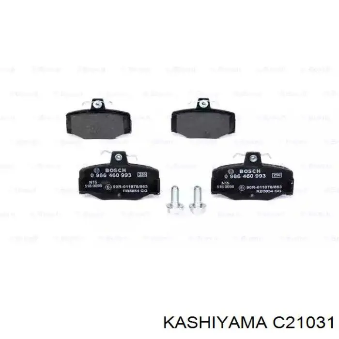 C21031 Kashiyama Колодки тормозные дисковые комплект