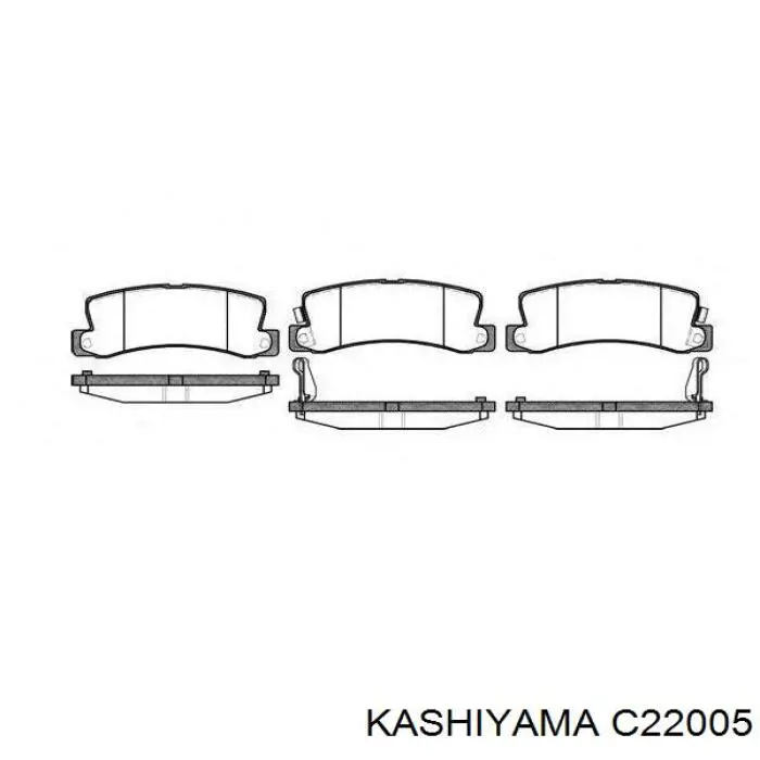 Задние тормозные колодки C22005 Kashiyama