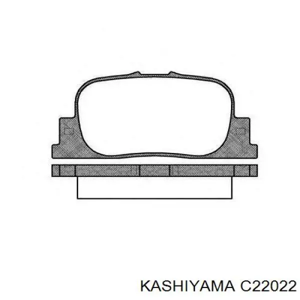 C22022 Kashiyama колодки тормозные задние дисковые
