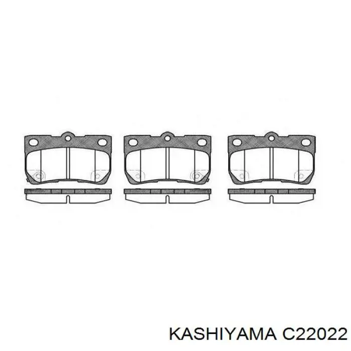 C22022 Kashiyama Колодки тормозные дисковые комплект