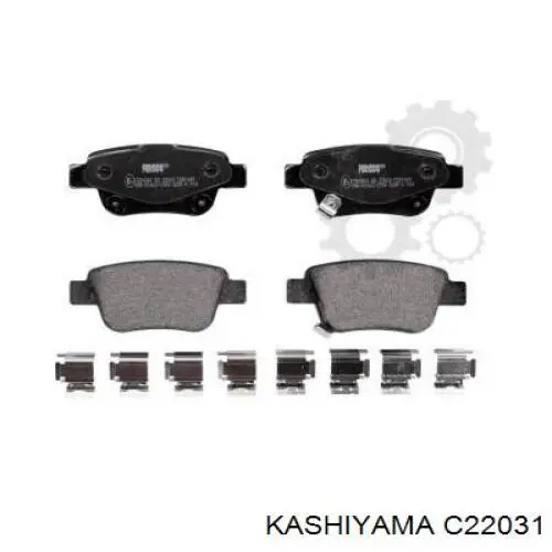 C22031 Kashiyama Колодки тормозные дисковые комплект