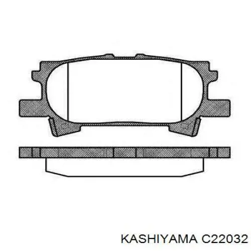 C22032 Kashiyama задние тормозные колодки