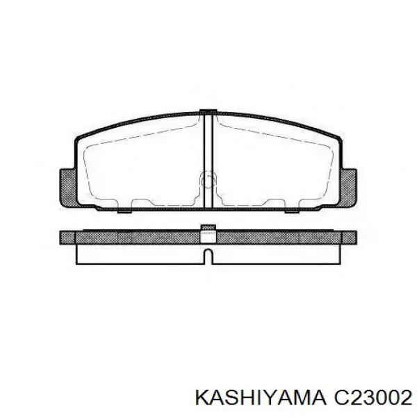 C23002 Kashiyama колодки тормозные задние дисковые