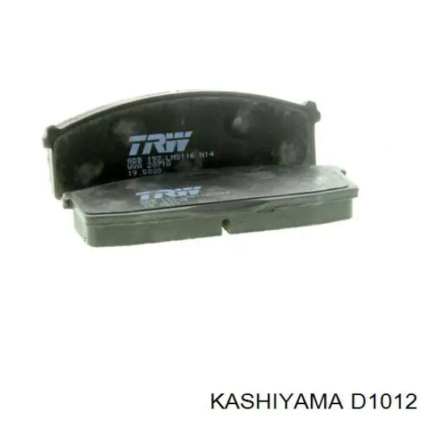D1012 Kashiyama колодки тормозные передние дисковые