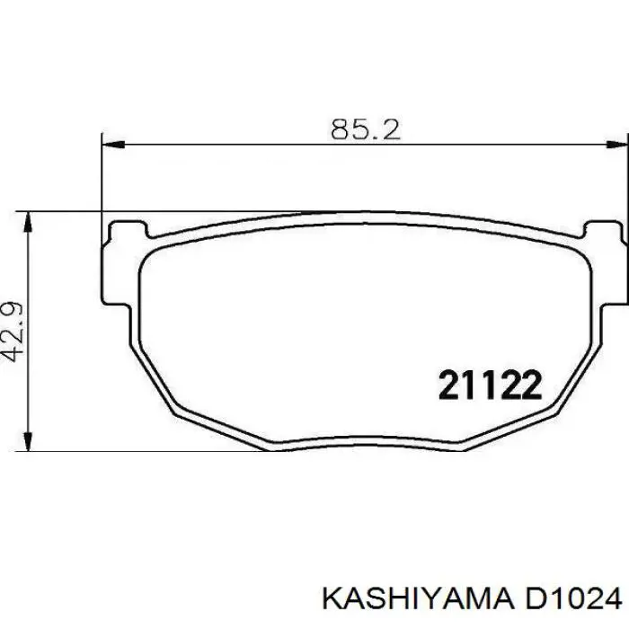 Передние тормозные колодки D1024 Kashiyama