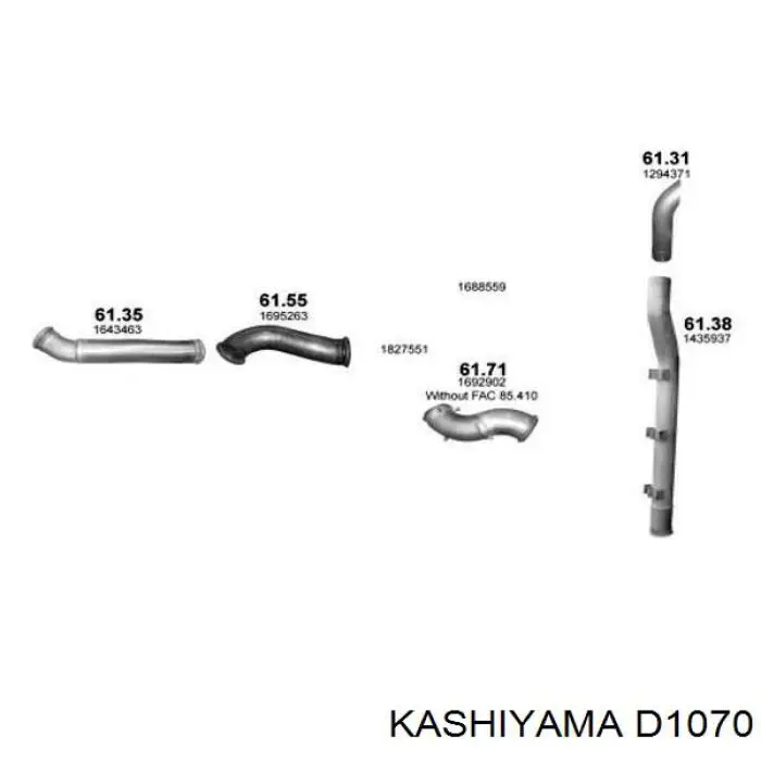 Передние тормозные колодки D1070 Kashiyama
