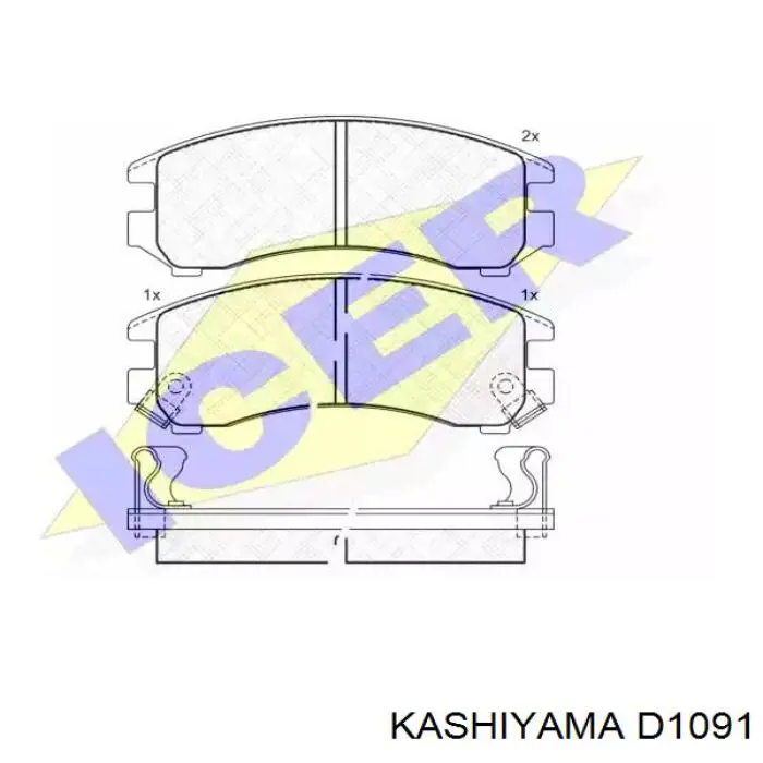 Колодки Kashiyama D1091 цена, от 11.49 USD
