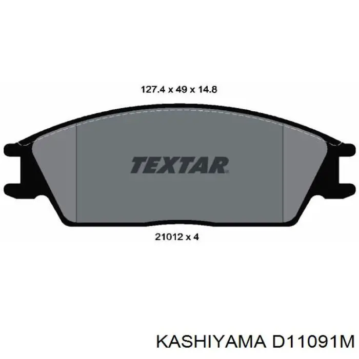 D11091M Kashiyama Колодки передние