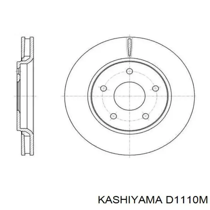 Купить D1110M Kashiyama Колодки тормозные