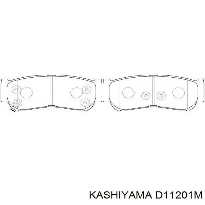 D11201M Kashiyama Колодки тормозные дисковые комплект