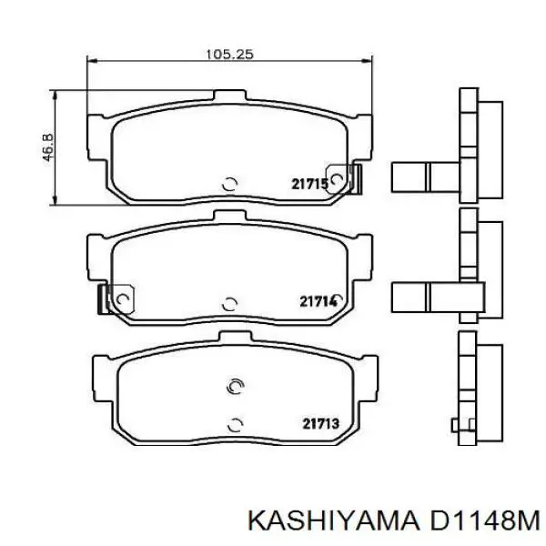 Колодки дисковые  Kashiyama D1148M цена, от 13.94 USD