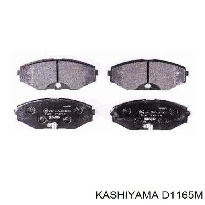 D1165M Kashiyama Колодки передние