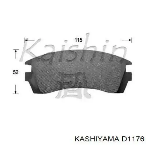D1176 Kashiyama передние тормозные колодки