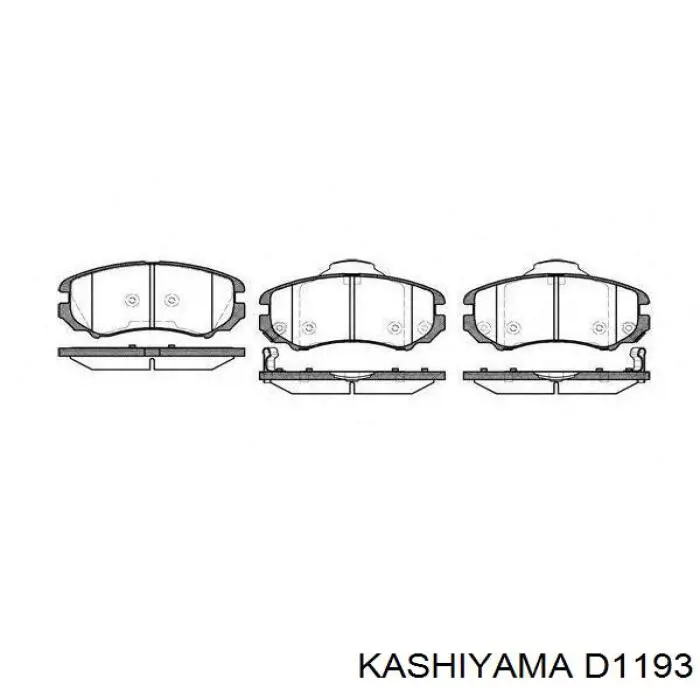 Купить D1193 Kashiyama Колодки тормозные
