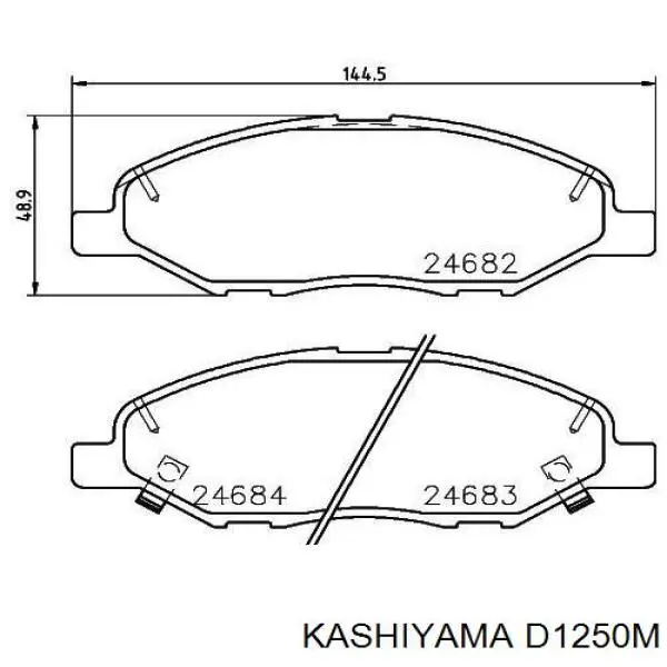 Передние тормозные колодки D1250M Kashiyama