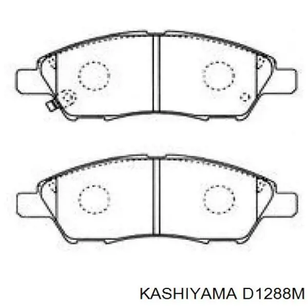 Передние тормозные колодки D1288M Kashiyama