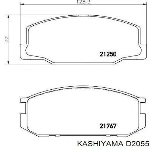 Передние тормозные колодки 0446528151 Toyota
