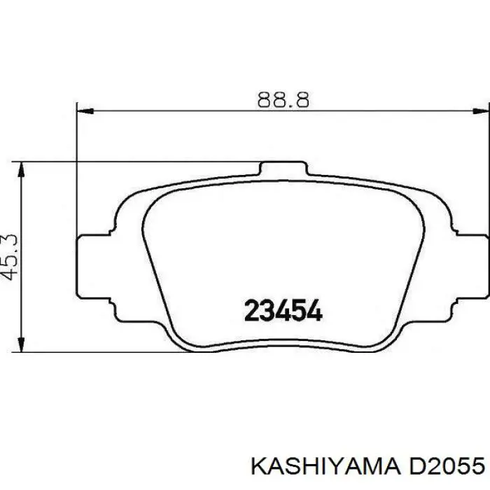 Колодки Kashiyama D2055 цена, от 38.75 USD